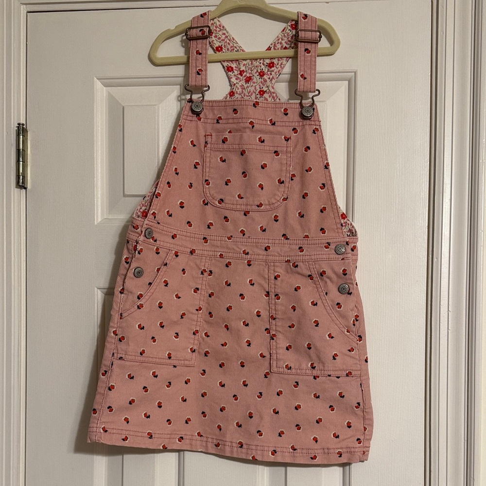 Boden Pink Pattern Overall dress